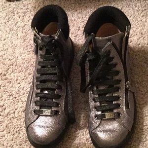 UGG Women’s Olive Glitter High Top Sneaker